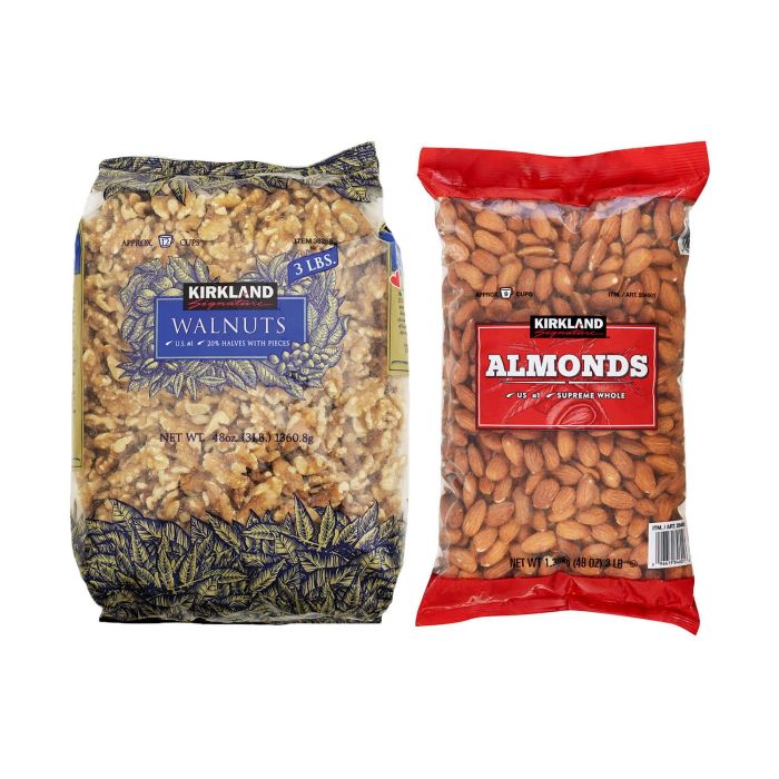 Kirkland Signature Walnuts and Almonds Bundle - 6 LBS