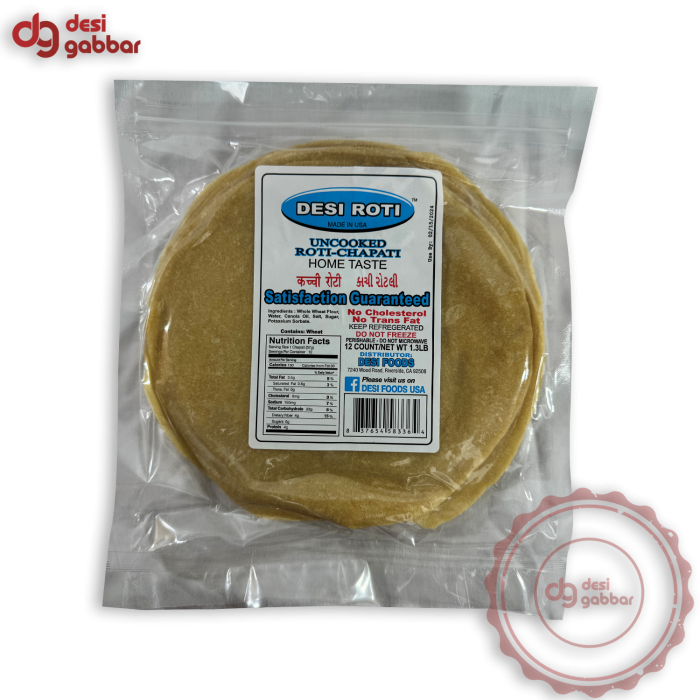 DESI ROTI UNCOOKED ROTI-CHAPATI