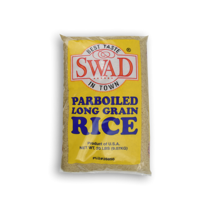 SWAD Parboiled Long Grain Rice 20lb (9.07kg) on Indian Grocery store ...