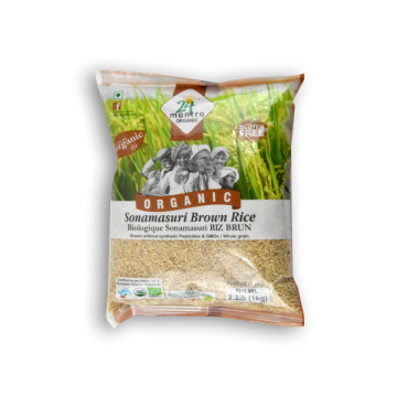 24 Mantra Organic Sonamasuri Brown Rice - Front Pack
