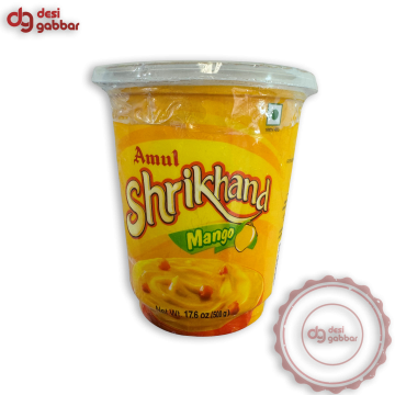 Amul Shrikhand Mango 17.6 OZ - Frozen