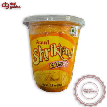 Amul Shrikhand Saffron 17.6 OZ - Frozen