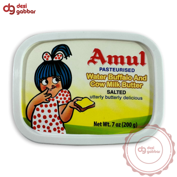 Amul Water Buffalo And Cow Milk Butter - Frozen