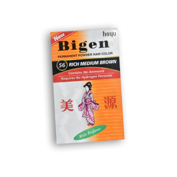 BIGEN Permanent Powder Hair Colour Rich Medium Brown With Perfume 6 GM