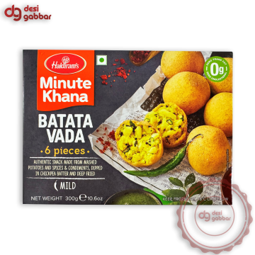 Haldiram's Minute Khana BATATA VADA 10.6 OZ - Frozen