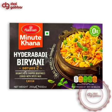 Haldiram'S Minute Khana Hyderabadi Biryani 10 OZ - Frozen