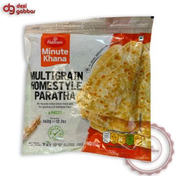 Haldiram's Minute Khana MULTIGRAIN HOMESTYLE PARATHA 12.7 OZ - Frozen