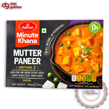 Haldiram'S Minute Khana Mutter Paneer 10 OZ - Frozen