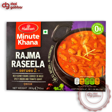 Haldiram'S Minute Khana Rajma Raseela 10 OZ - Frozen