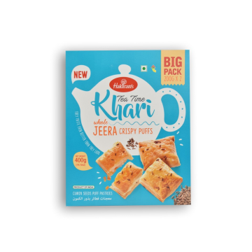 HALDIRAM'S Tea Time Khari Whole Jeera Crispy Puffs 14.12 OZ