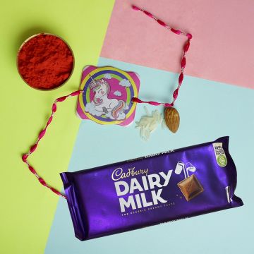 Cadbury Dairy Milk with Rakhi for Kids K10| Cartoon Rakhi for Small Brother | Rakhi for Baby Brother | Indian Rakhi Raksha Bandhan Festival