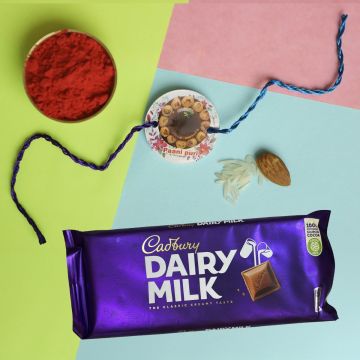 Cadbury Dairy Milk with Rakhi for Kids K6| Rakhi for Baby Brother | Fancy Rakhi for Brother |Indian Rakhi Raksha Bandhan Festival