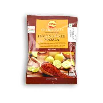K-PRA Lemon Pickle Masala Gharguti Homemade Spices 3.5 OZ