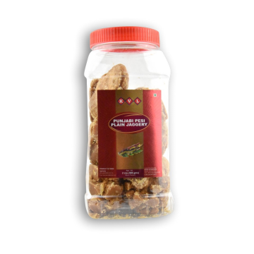 KVL Punjabi Pesi Plain Jaggery 2 LBS