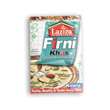 LAZIZA Firni Khas Ground Rice Pudding Kewra 5.29 OZ