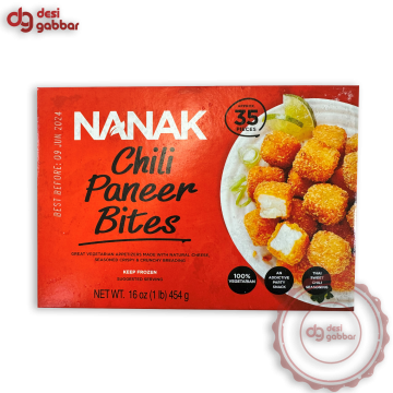NANAK Chili Paneer Bites 16 OZ - Frozen