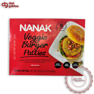 NANAK Veggie Burger Patties 22.5 OZ - Frozen