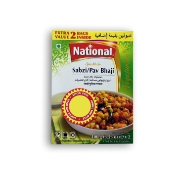 NATIONAL Sabzi Pav Bhaji Masala 3.53 OZ