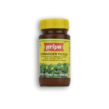 PRIYA Coriander Pickle Without Garlic 10.6 OZ
