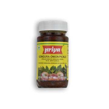 PRIYA Gongura Onion Pickle With Garlic 10.6 OZ