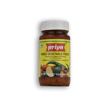 PRIYA Mixed Vegetable Pickle With Garlic 10.6 OZ