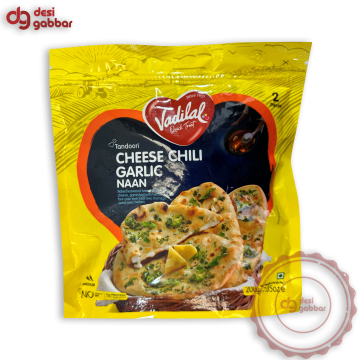 Vadilal CHEESE CHILI GARLIC NAAN 7.05 OZ - Frozen
