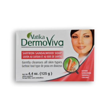 VATIKA DERMOVIVA Saffron Sandalwood Soap 4.04 OZ